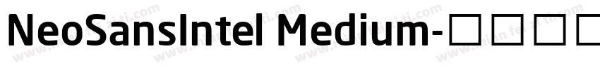 NeoSansIntel Medium字体转换